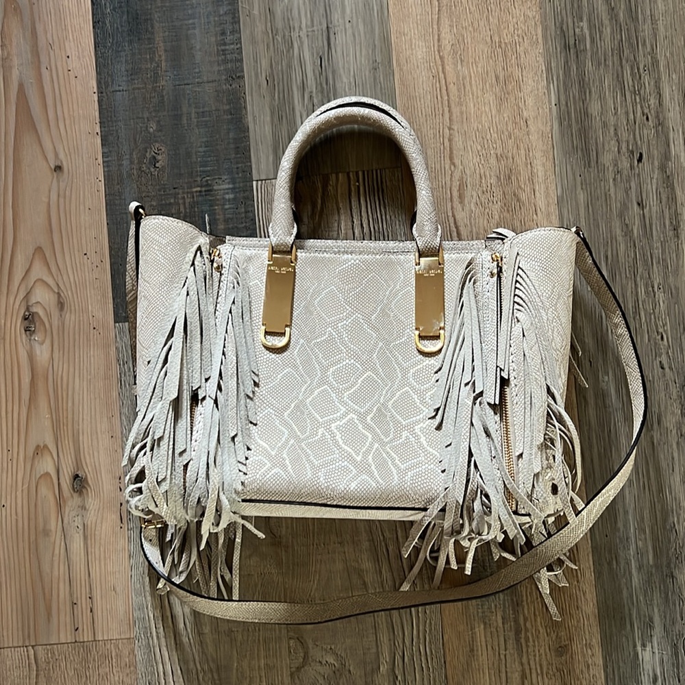 Henri Bendel A List Python Embossed Expandable Sa… - image 1